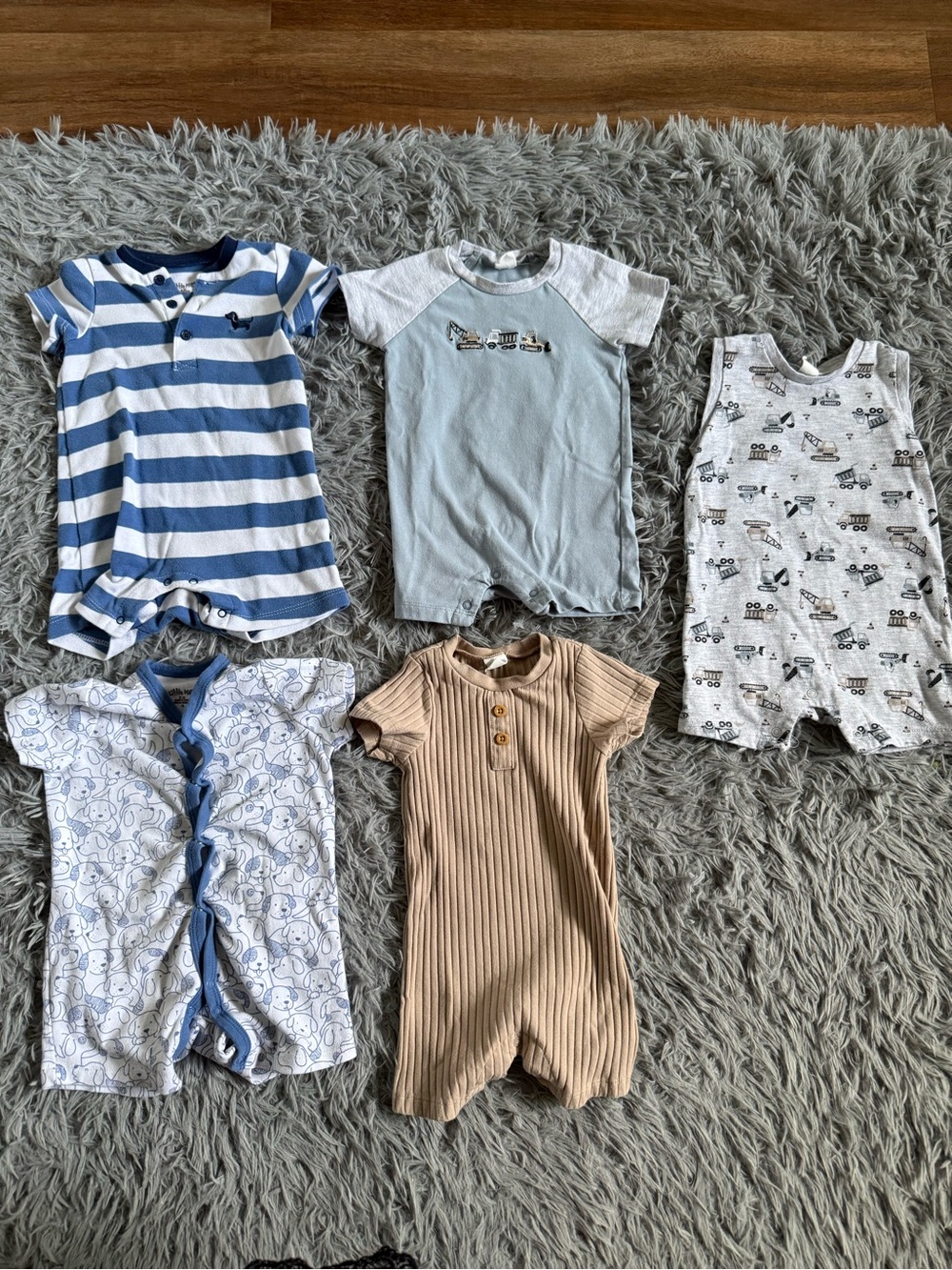 ‘Baby Boy 9M Summer Romper Bundle | 5 Pieces’☀️🕶️ |